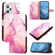 For Blackview A53 PT003 Marble Pattern Flip Leather Phone Case(Pink Purple Gold) - free shipping - PMC TechLife - Order now!