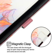 For Blackview A53 PT003 Marble Pattern Flip Leather Phone Case(Galaxy Marble White)