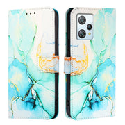 For Blackview A53 PT003 Marble Pattern Flip Leather Phone Case(Green)