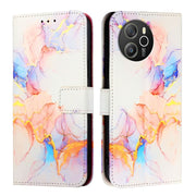 For Blackview Shark 8 PT003 Marble Pattern Flip Leather Phone Case(Galaxy Marble White)
