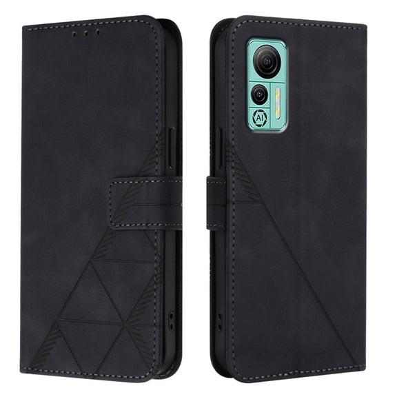 For Ulefone Note 14 Crossbody 3D Embossed Flip Leather Phone Case(Black)