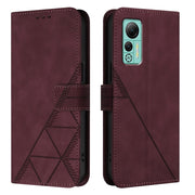 For Ulefone Note 14 Crossbody 3D Embossed Flip Leather Phone Case(Wine Red)