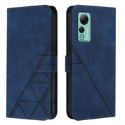 For Ulefone Note 14 Crossbody 3D Embossed Flip Leather Phone Case(Blue)