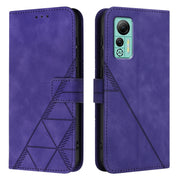 For Ulefone Note 14 Crossbody 3D Embossed Flip Leather Phone Case(Purple)