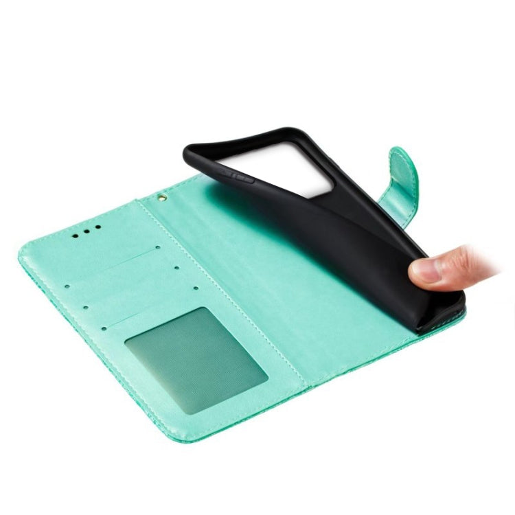 For Xiaomi Redmi K70 Lace Flower Embossing Flip Leather Phone Case(Green)