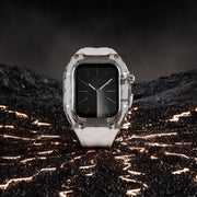 For Apple Watch Series 7 45mm Modified PC Hybrid TPU Watch Case Band(Starlight Transparent)