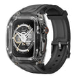 For Apple Watch SE 44mm Modified PC Hybrid TPU Watch Case Band(Black Clear Black) - free shipping - PMc TechLife - Order now!