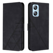 For Blackview A52 Crossbody 3D Embossed Flip Leather Phone Case(Black)