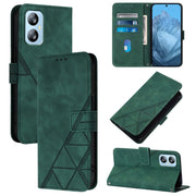 For Blackview A52 Crossbody 3D Embossed Flip Leather Phone Case(Green)