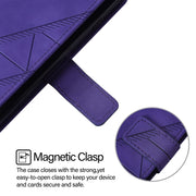 For Blackview A52 Crossbody 3D Embossed Flip Leather Phone Case(Purple)