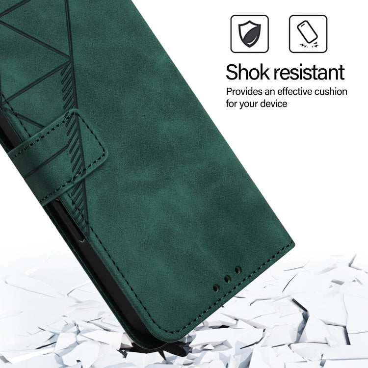 For Blackview A53 Crossbody 3D Embossed Flip Leather Phone Case(Green)