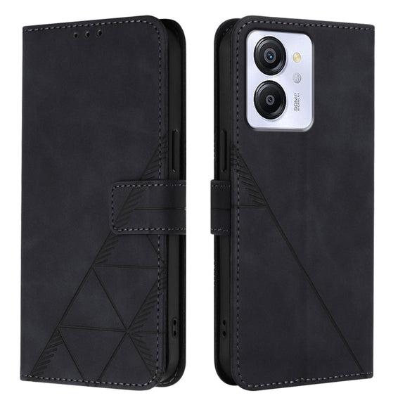 For Blackview Color 8 Crossbody 3D Embossed Flip Leather Phone Case(Black)