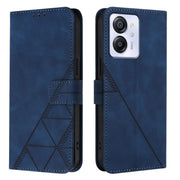 For Blackview Color 8 Crossbody 3D Embossed Flip Leather Phone Case(Blue)