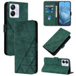 For Blackview Color 8 Crossbody 3D Embossed Flip Leather Phone Case(Green) - More Brand by PMC TechLife | Online Shopping South Africa | PMC TechLife | Buy Now Pay Later Mobicred