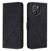 For Blackview Shark 8 Crossbody 3D Embossed Flip Leather Phone Case(Black)