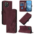 For Blackview Shark 8 Crossbody 3D Embossed Flip Leather Phone Case(Wine Red) - More Brand by PMC TechLife | Online Shopping South Africa | PMC TechLife | Buy Now Pay Later Mobicred
