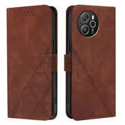 For Blackview Shark 8 Crossbody 3D Embossed Flip Leather Phone Case(Brown)