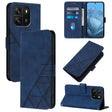 For Blackview Wave 6C Crossbody 3D Embossed Flip Leather Phone Case(Blue) - More Brand by PMC TechLife | Online Shopping South Africa | PMC TechLife | Buy Now Pay Later Mobicred