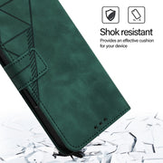 For Blackview Wave 6C Crossbody 3D Embossed Flip Leather Phone Case(Dark Green)