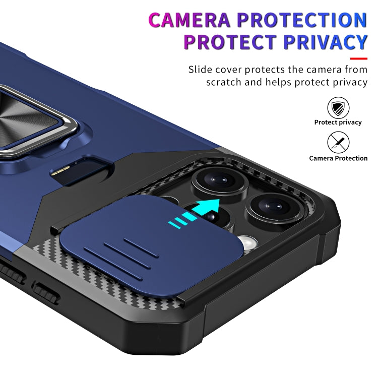 For iPhone 16 Pro Camera Shield Card Slot PC+TPU Phone Case(Silver)