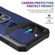 For iPhone 16 Pro Camera Shield Card Slot PC+TPU Phone Case(Silver)