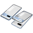 For Google Pixel 7 Snap Buckle Metal Frame Frosted Phone Case(Blue) - Google Cases by PMC TechLife | Online Shopping South Africa | PMC TechLife | Buy Now Pay Later Mobicred