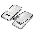 For Nothing Phone 2a Snap Buckle Metal Frame Frosted Phone Case(Silver) - Nothing Cases by PMC TechLife | Online Shopping South Africa | PMC TechLife | Buy Now Pay Later Mobicred