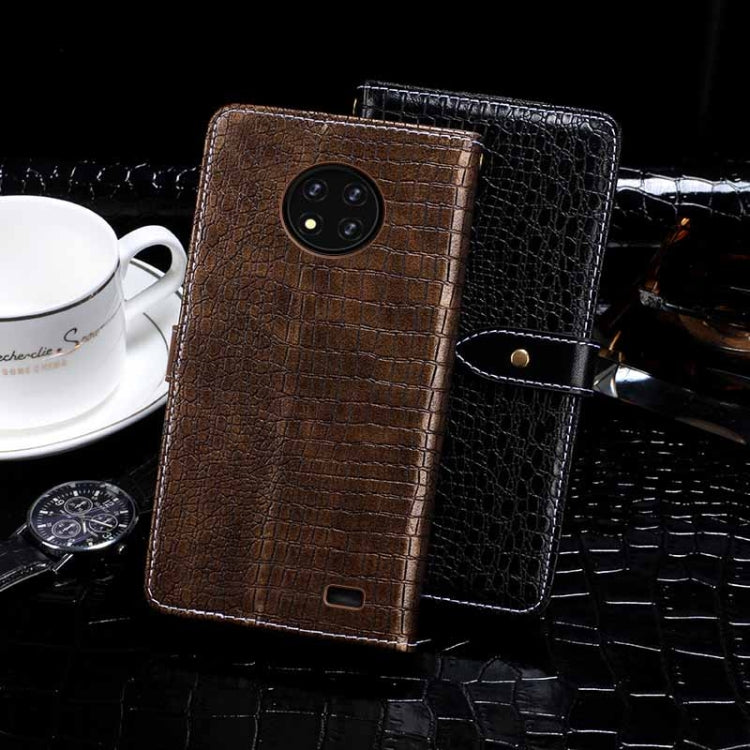 For Oukitel C19 idewei Crocodile Texture Horizontal Flip Leather Case with Holder & Card Slots & Wallet(Black)