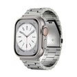 For Apple Watch Series 7 41mm 3-Bead Flat Buckle Titanium Alloy Watch Band(Silver) - free shipping - PMC TechLife - Order now!