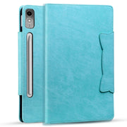 For Lenovo Tab P12 Cat Buckle Leather Tablet Case(Sky Blue)