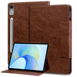 For Lenovo Tab P12 Cat Buckle Leather Tablet Case(Brown) - Lenovo by PMC TechLife | Online Shopping South Africa | PMC TechLife | Buy Now Pay Later Mobicred