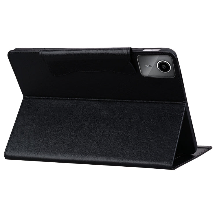 For Lenovo Xiaoxin Pad M11 2024 Cat Buckle Leather Tablet Case(Black)