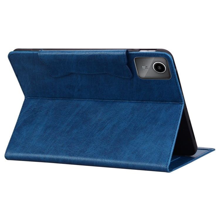 For Lenovo Xiaoxin Pad M11 2024 Cat Buckle Leather Tablet Case(Royal Blue)
