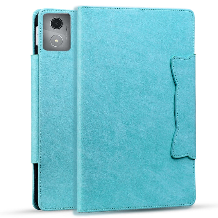 For Lenovo Tab K11 Plus / M11 Plus  Cat Buckle Leather Tablet Case(Sky Blue)
