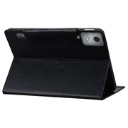 For Lenovo Xiaoxin Pad Pro 12.7 2025 Cat Buckle Leather Tablet Case(Black)