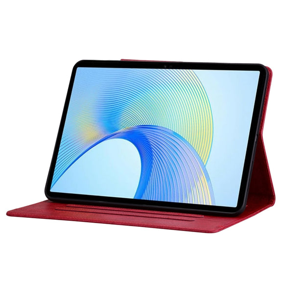 For Lenovo Xiaoxin Pad Pro 12.7 2025 Cat Buckle Leather Tablet Case(Red)