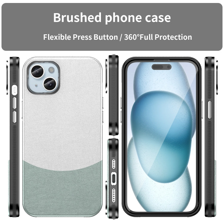 For iPhone 16 Plus Leather Texture MagSafe Magnetic TPU + PC Phone Case(Cyan)