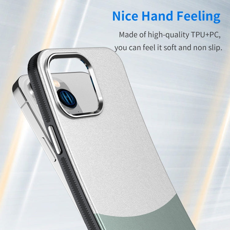 For iPhone 16 Plus Leather Texture MagSafe Magnetic TPU + PC Phone Case(Cyan)