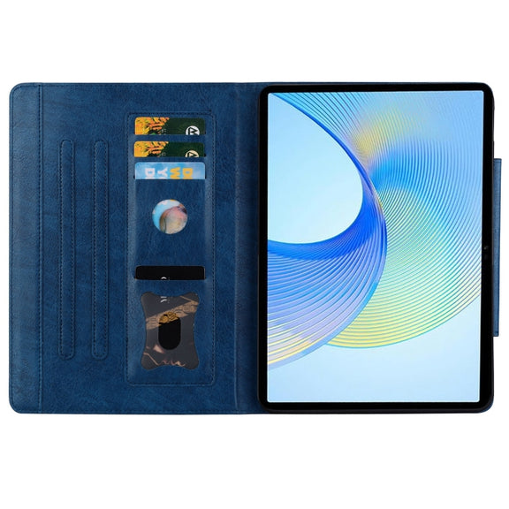 For Honor Pad 8 Cat Buckle Leather Tablet Case(Royal Blue)
