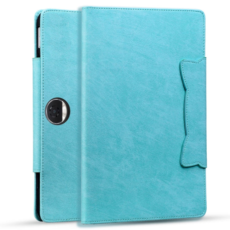 For Honor Pad 9 Cat Buckle Leather Tablet Case(Sky Blue)