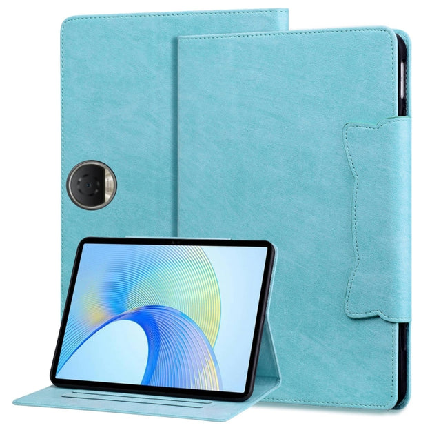 For Honor Pad 9 Cat Buckle Leather Tablet Case(Sky Blue)