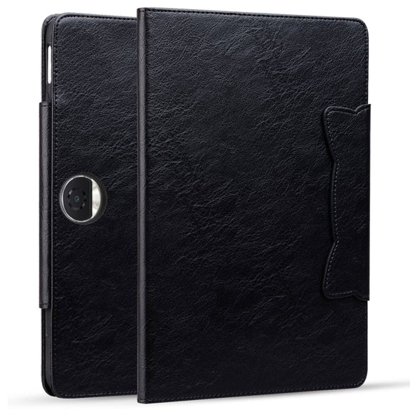 For Honor Pad 9 Cat Buckle Leather Tablet Case(Black)