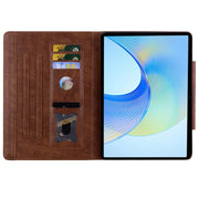 For Honor Pad 9 Cat Buckle Leather Tablet Case(Brown)
