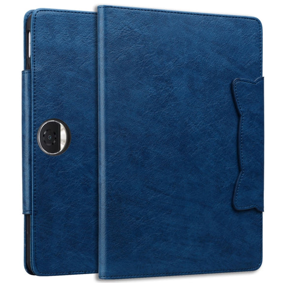 For Honor Pad 9 Cat Buckle Leather Tablet Case(Royal Blue)