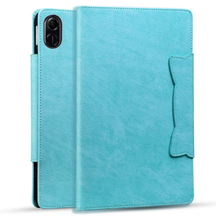 For Honor Pad X9 / X8 Pro Cat Buckle Leather Tablet Case(Sky Blue)
