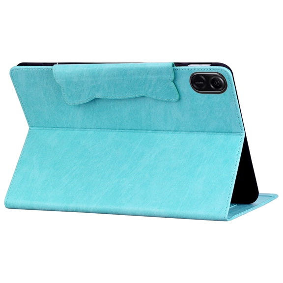 For Honor Pad X9 / X8 Pro Cat Buckle Leather Tablet Case(Sky Blue)