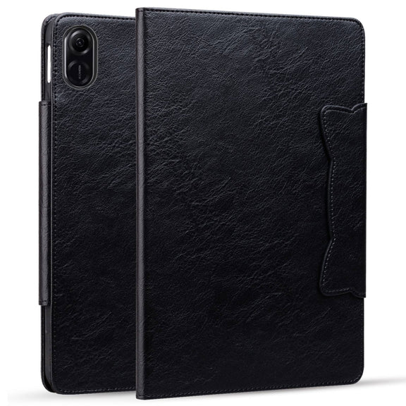 For Honor Pad X9 / X8 Pro Cat Buckle Leather Tablet Case(Black)