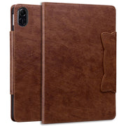 For Honor Pad X9 / X8 Pro Cat Buckle Leather Tablet Case(Brown)
