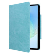 For Honor Pad X8a Cat Buckle Leather Tablet Case(Sky Blue)