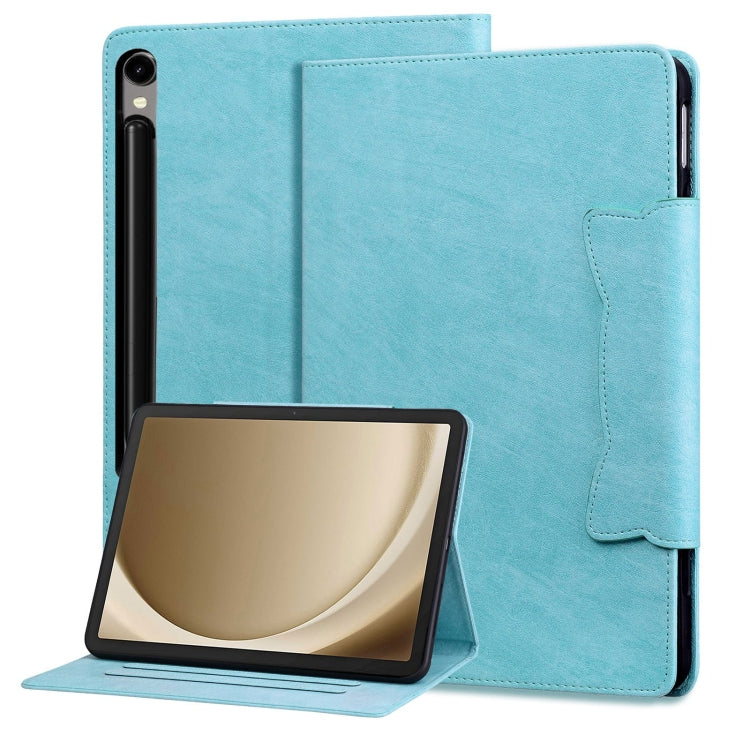 For Samsung Galaxy Tab S9+ / S8+ / S7+ Cat Buckle Leather Smart Tablet Case(Sky Blue)